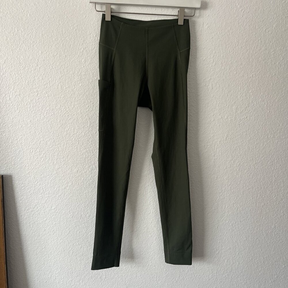 Rapha Women's ALL DAY LEGGINGS 7/8 XS Olive Green